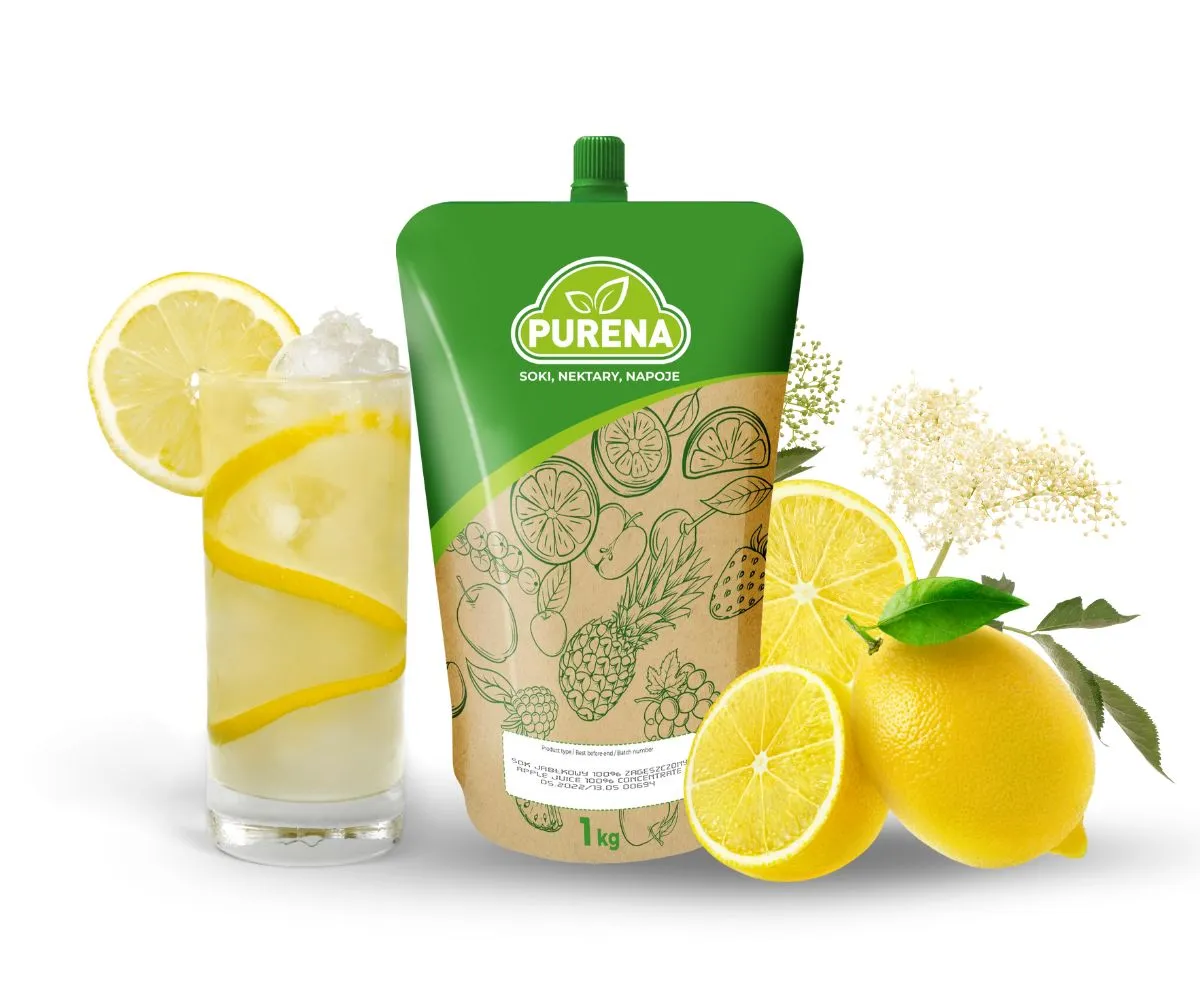 PURENA Citrom-Bodzavirág Limonádé sűrítmény 1=6