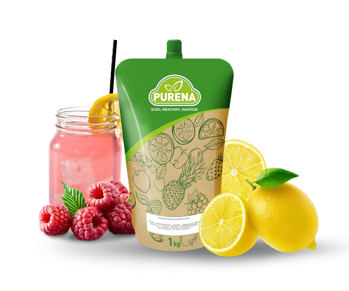 PURENA Málna-Citrom-Menta Limonádé sűrítmény 1=6