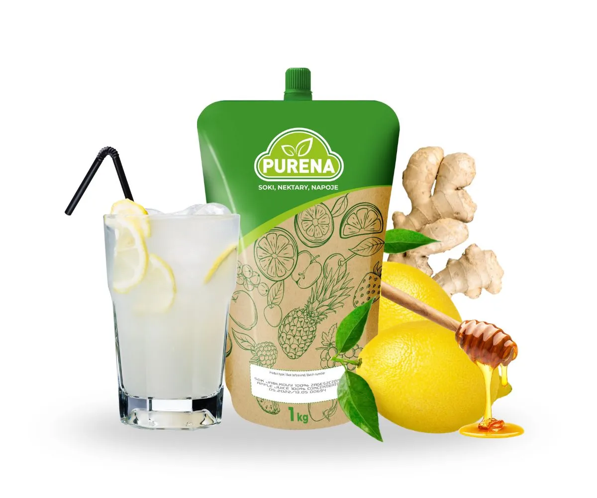 PURENA Gyömbér-Citrom-Méz Limonádé sűrítmény 1=6