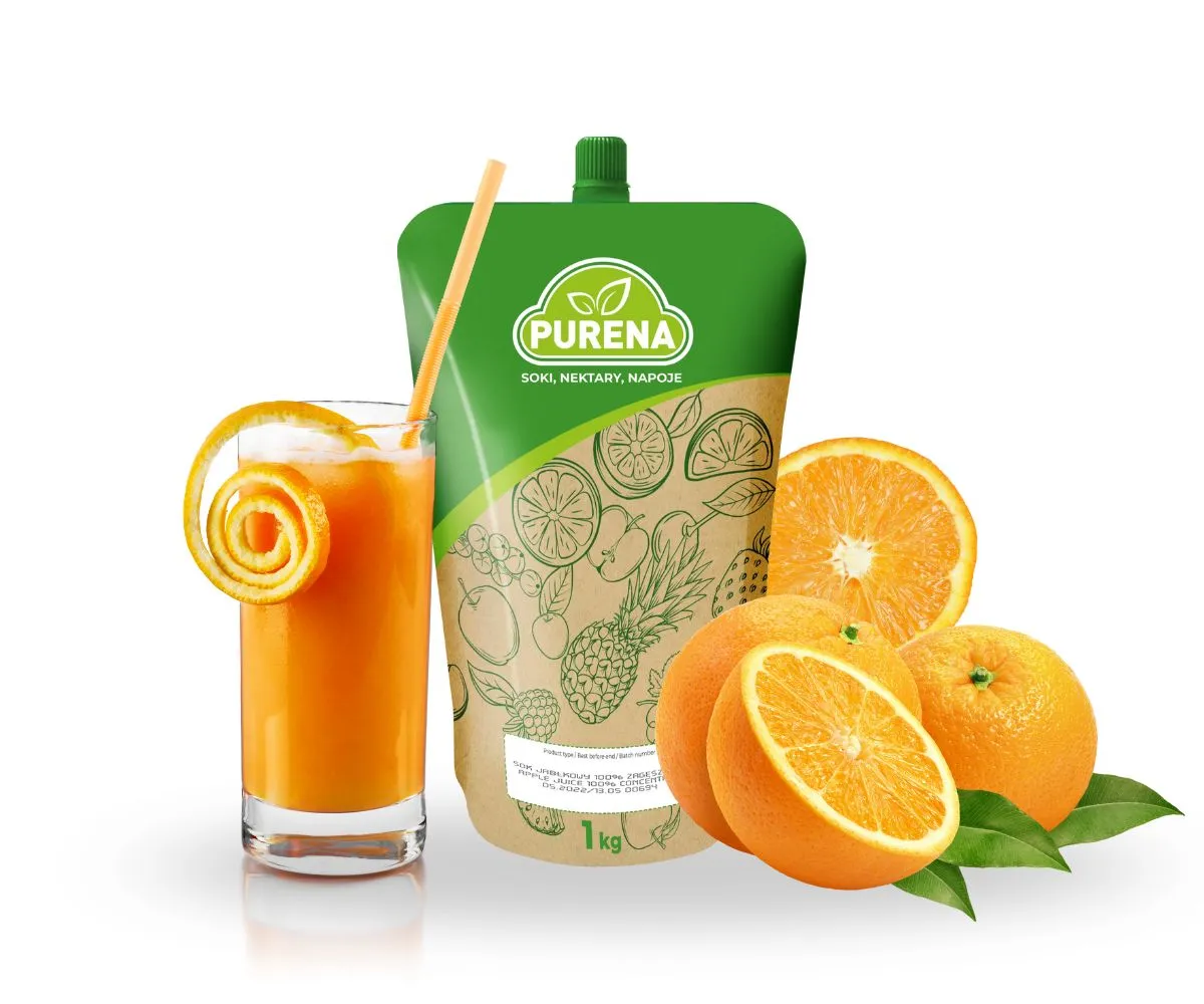 PURENA Narancs Juice rostos sűrítmény 100% 1=5